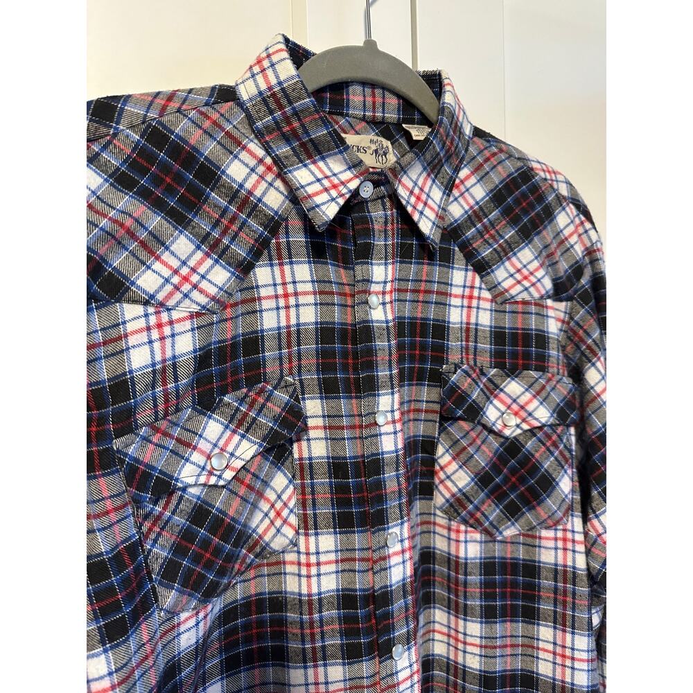 28. Vintage Roebucks flannel shirt; medium